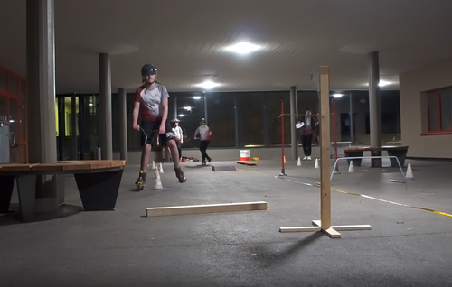 Kickboard-Rennen